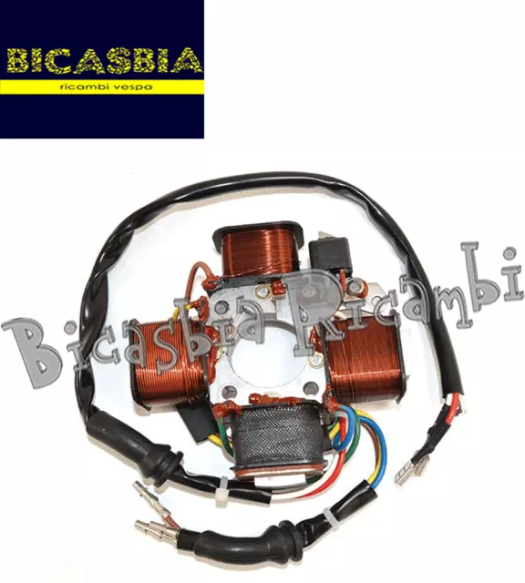 14411 - Stator Magnet 4 Poles Piaggio 50 Grillo - Super Bravo 3 - Si Fl FL2 Mix