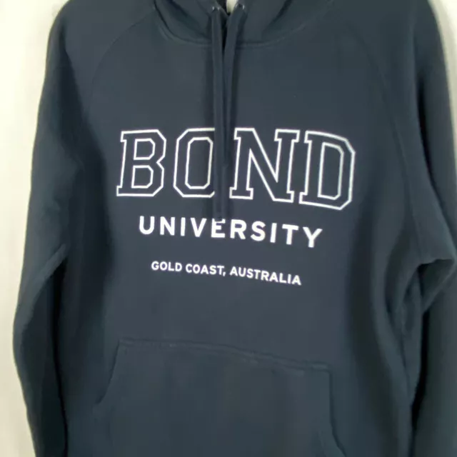 BOND UNIVERSITY PULLOVER Hoodie Sweatshirt Sz M Dark Navy Australia ...