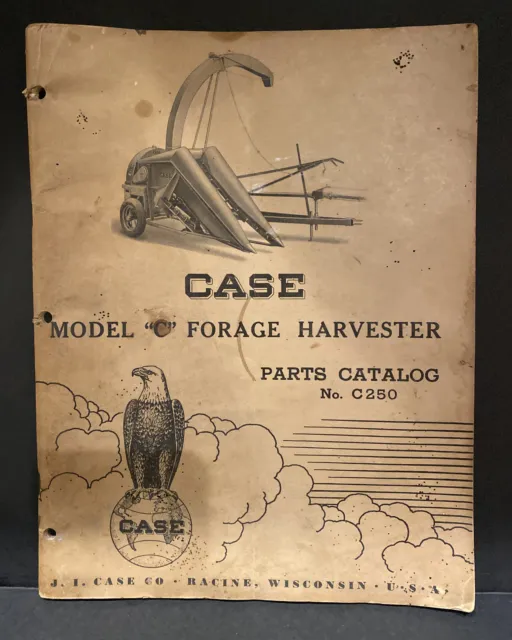 Vintage Case Model 'C' Forage Harvester Parts Catalog C250 07/1949