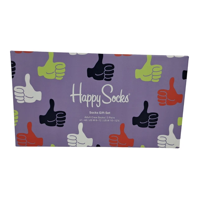 Happy Socks 3er Pack Sonderangebot Lustige Socken Set Geschenkbox Damen Herren