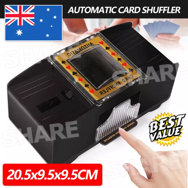 2 Deck Card Shuffling Machine Board Game Poker Playing Cards Automatic Shuffler