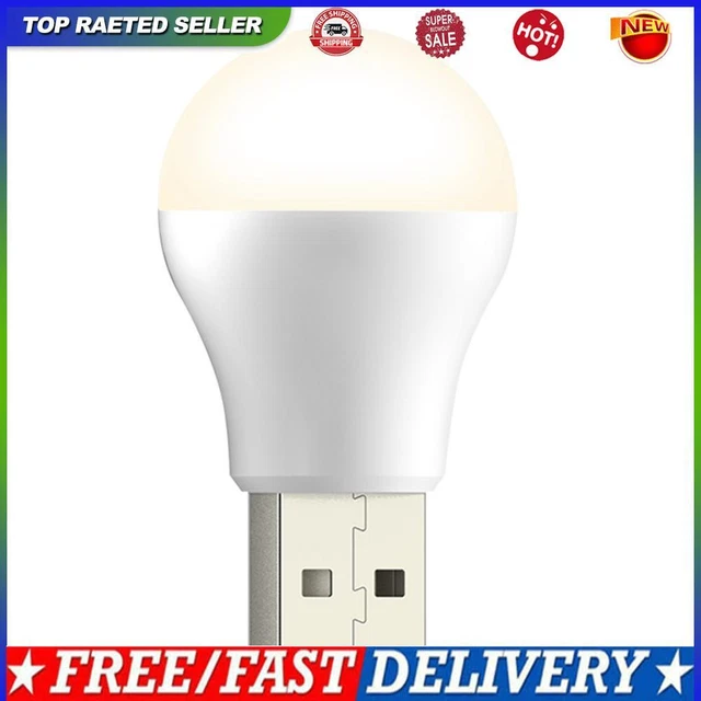 USB PLUG LAMP 5V USB Small Book Lamp Round Desk Lamps for Power Outage Emergency £3.23 PicClick UK