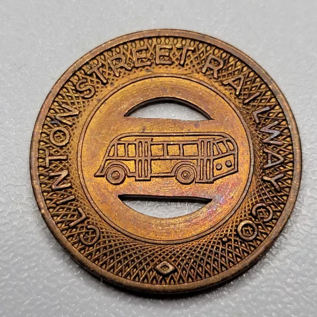 Clinton Street Railway Company, Iowa School Fare, Bus Transit Token IA 230 M