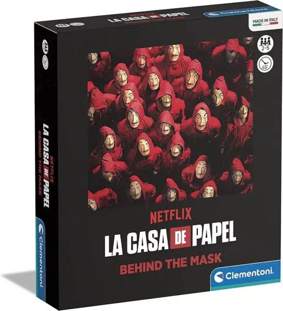 Clementoni de Papel La Casa di Carta Money Heist-Behind The Mask