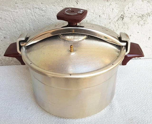 Grande Cocotte-Minute SEB Aluminium 22L - Made In France, Années 60-80, Occasion