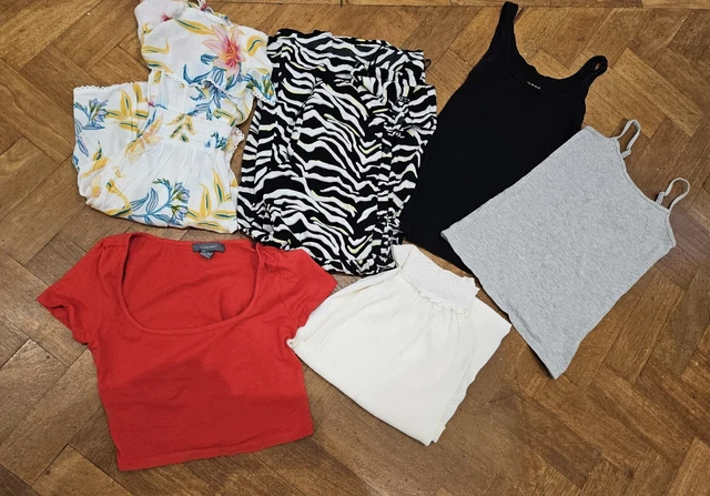 WOMENS CLOTHES BUNDLE SIZE 8 DRESS TOPS  SKIRT  River Island New look SUMMER
