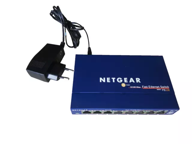 Netgear FS108v2 – Switch 8 ports 10/100 Fast Ethernet Unmanaged Prosafe