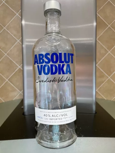 ABSOLUT Vodka - Empty 1 Litre Bottle