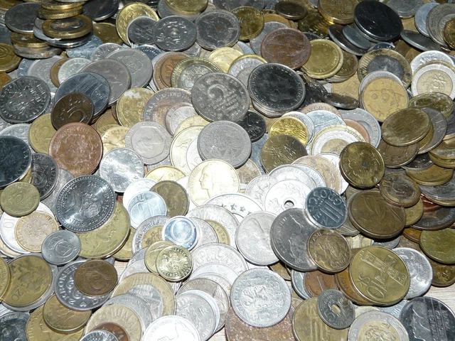 1/2 Kg Münzen  _ Kilogramm _Aus aller WELT _entname aus _Großen Lot