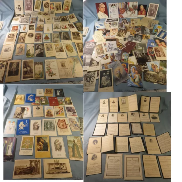 LOT de 230 IMAGES PIEUSES  et env. 50 PRIERES, DOC etc   ...SANTINI ,HOLY CARD..