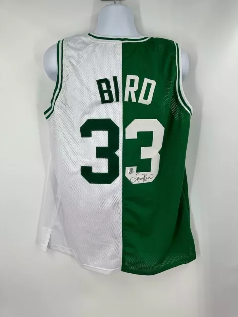 Larry Bird Boston Celtics Signed Autograph Custom Jersey BIRD Hologram