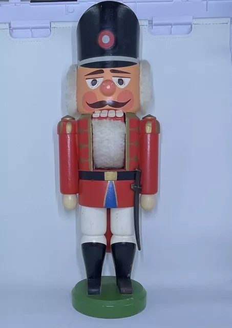 Vintage Wooden Nutcracker Erzgebirgische Volkskunst German Deutshe Collectible