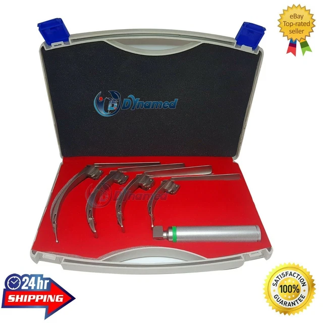 ENSEMBLE DE LARYNGOSCOPE à fibre optique McCoy avec lame à embout