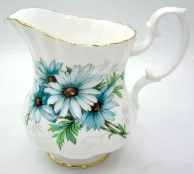 Royal Albert Marguerite Bone China Mini Creamer - Blue Daisies - England