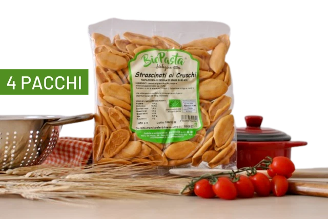 Strascinati ai Cruschi freschi bio pasta artigianale tipica lucana 4 pacchi