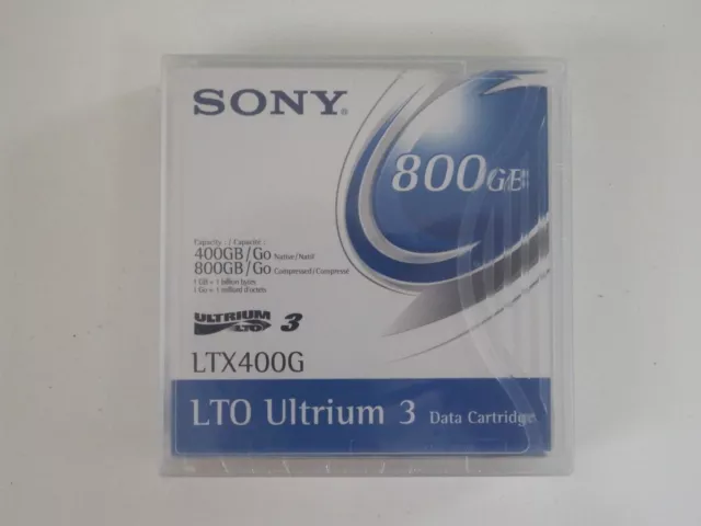 Sony LTO-3/Ultrium-3 Data Tape/Cartridge 400/800GB LTX400G NEW