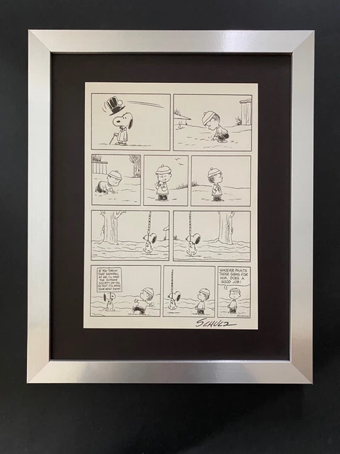 SCHULZ grande carte double BD SNOOPY années 90 TOP