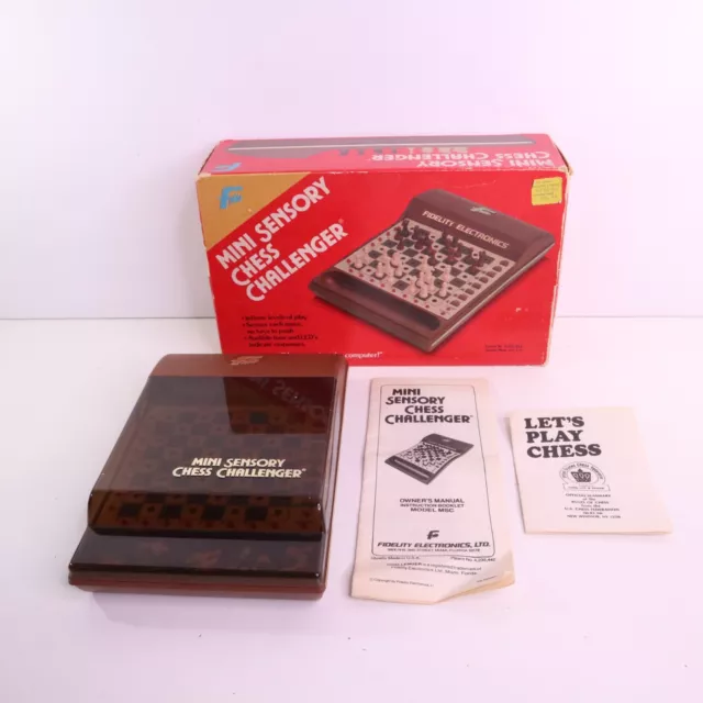 Vintage Fidelity Electronics Mini Sensory Chess Challenger WORKS! Nice Condition