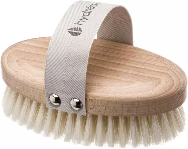 Hydrea London Natural Dry Body Brush – Exfoliating Dry Skin Brush with Natural B