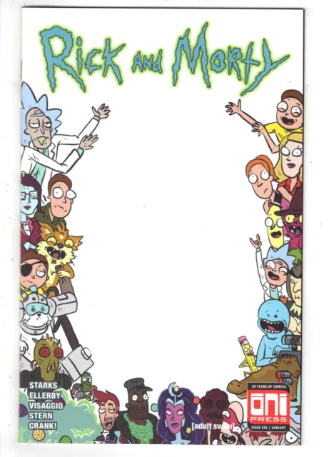 Rick And Morty #35 (2018) - Grade Nm - Scorpion Comics Exclusive Blank Variant!