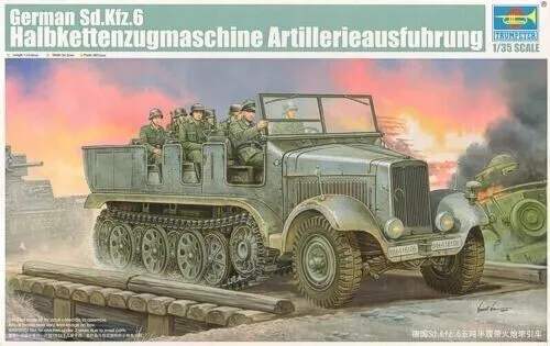 Trumpeter 05531 - 1/35 German Sd.Kfz.6 5 ton Half Track Artillery model kit