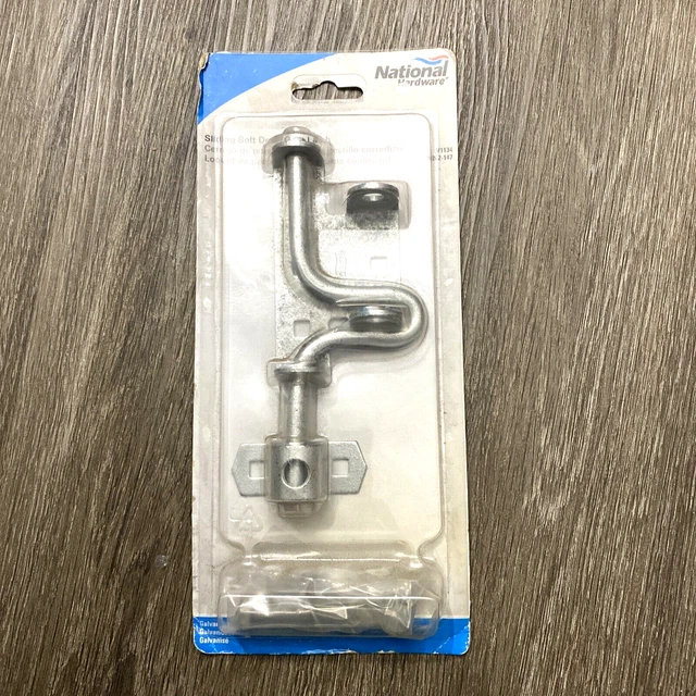 NEW National Hardware N262-147 V1134 Sliding Bolt Door Gate Latch in Galvanized