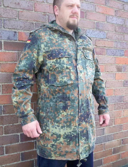 ORIGINAL GERMAN ARMY Parka Hooded Jacket ALL SIZES Camo Flecktarn Combat EUR 18 08 PicClick FR