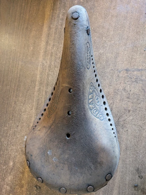 Selle De Vélo Vintage Norex 6 - Cuir Marron - Années 1920/1930 - Occasion