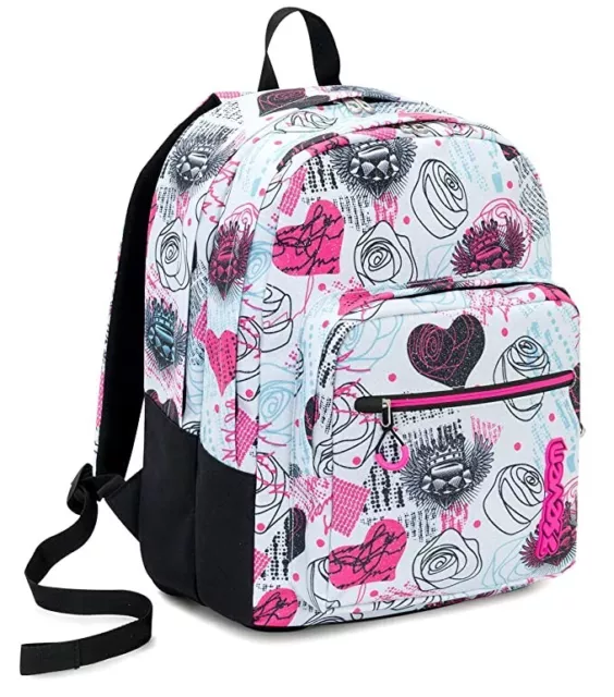 ZAINO SCUOLA AMERICANO Seven Extra Fit Shiny Girl Bianco Ragazza Bambina  EUR 59,90 - PicClick IT