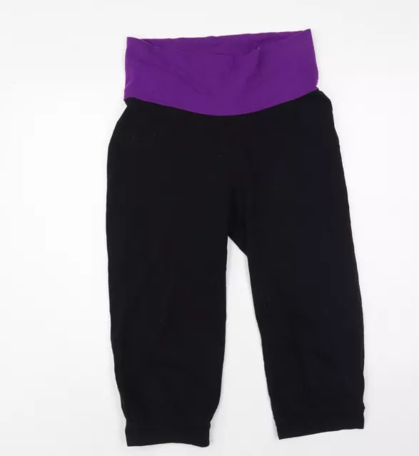 DECATHLON BLACK PINK Cropped Stretch Activewear Trousers Womens 28 Waist  (IL15) £6.99 - PicClick UK