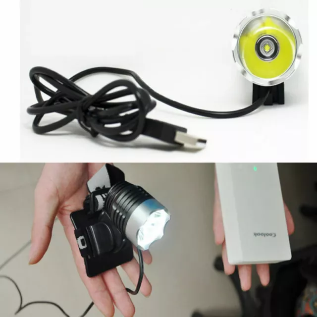 Cycling Headlamp  8000LM Light Lamp Bicycle  Bike LED USB Interface