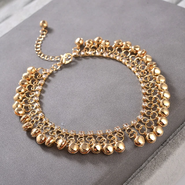 Beach Anklet All-Matched Beautiful Leisure Street Bell Tassel Anklet Simple