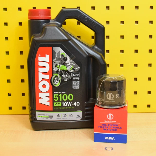 Motul 10W40 Semi-Synthetic Oil & Filter Service Kit – SUZUKI GSF600 Bandit 1996-2004 – Complete Maintenance Pack