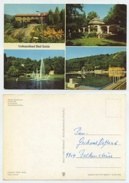 63722 - Volkssolbad Bad Sulza - alte Ansichtskarte