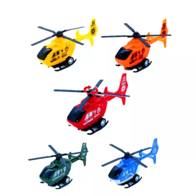 6 Pcs Plane Toys Kids Flying Helicopter Back Airplane Child Model