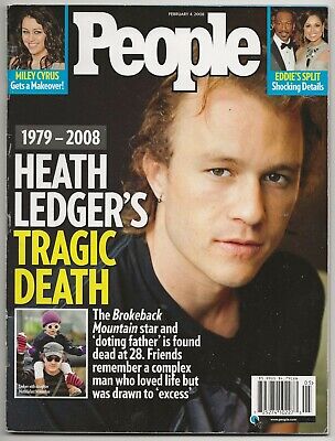 PEOPLE MAGAZINE Feb,4 2008 HEATH LEDGER'S TRAGIC DEATH . 1979 - 2008. Cover