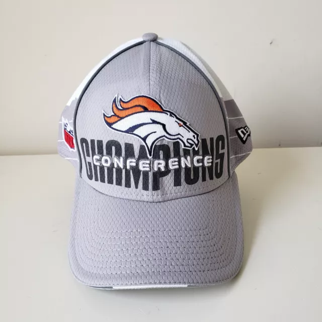Denver Broncos Hat Cap Super Bowl XLVII Conference Champions New Era 39Thirty