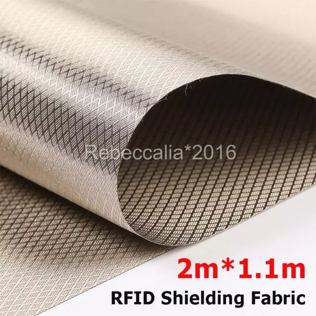 RF Faraday Fabric, EMF Shield Blocker Faraday Cage RFID Conductive Shielding 2m