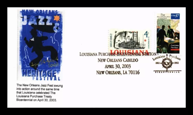 Dr Jim Stamps Us Louisiana Purchase Bicentennial First Day Issue Combo Cover