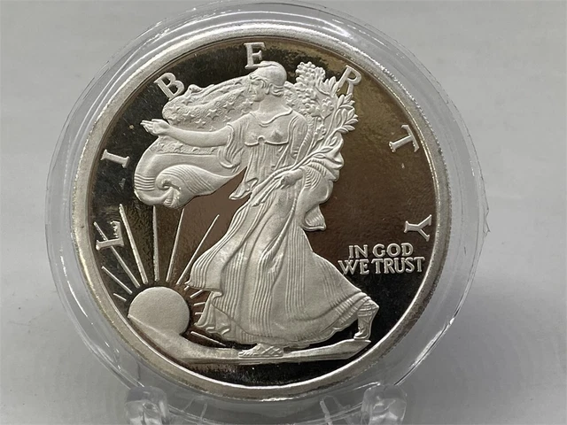 999ファインシルバー リバティ 1/4 OZ WALKING Liberty Silver Rnd-Pure Fine Silver .999
