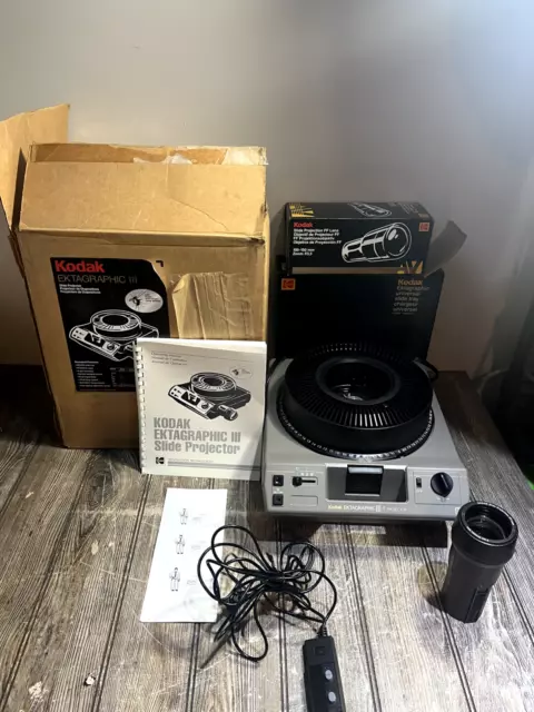 Proyector Kodak Ektagraphic lll A - Paquete, TAL CUAL - LEER