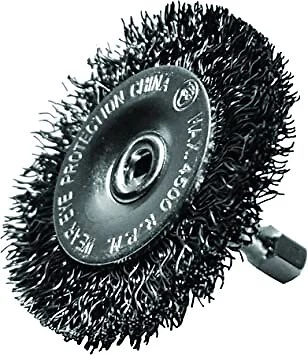 Century Drill & Tool 76443 Fine Crimped Radial Wire Brush, 4"