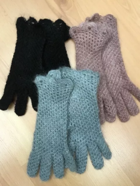 Cadeaux de Noel St Valentin Paire de Gants en dentelle de duvet vertus méd