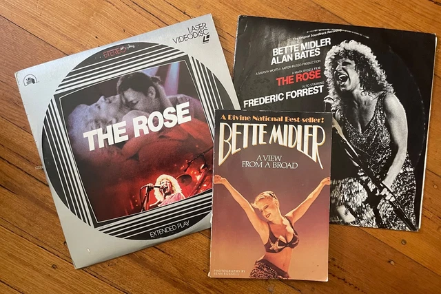 THE ROSE Bette Midler Laserdisc Movie 1979 + Vinyl Soundtrack+A View From ABROAD