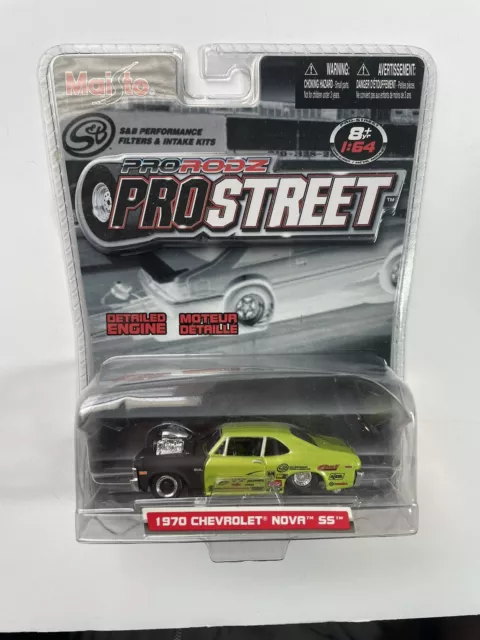 Maisto Pro Rodz Pro Street 1970 Chevrolet Nova SS Green/Black