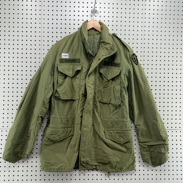 VINTAGE M65 FIELD Jacket Size Med Reg Green Army 60's Vietnam Era