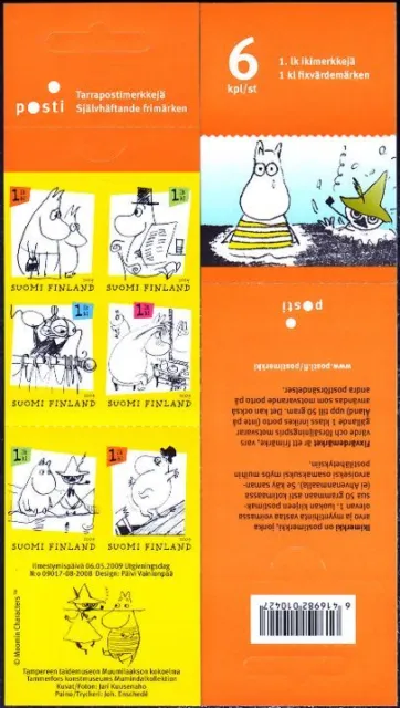 Moomin Trolls Cartoons Booklet Finland Mint MNH Stamp Booklet 2009