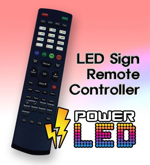REMOTE CONTROLLER FOR Three Color LED Scrolling Message Sign 85.00