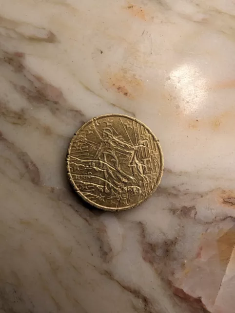 Pièce 10 Centimes D'euro France 1999 Fautée