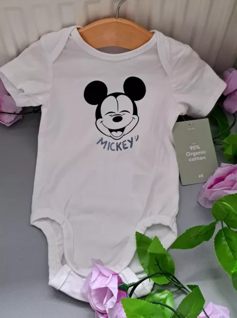 Baby Junge 3-6 Monate neu mit Etikett H&M Disney Mickey Mouse superweiche Weste